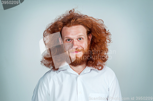 Image of The young man looking at camera