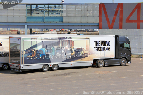 Image of Volvo FH Semi Trailer Shows Volvo Trucks Range