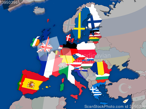 Image of Map of EU