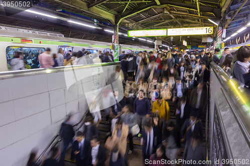 Image of Rush Hour on Tokyo Metro