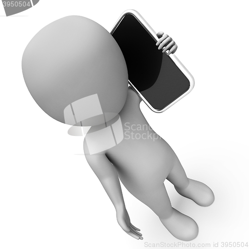 Image of Calling Online Shows Voice Over Ip And Cellphone 3d Rendering