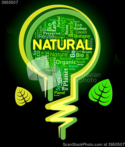 Image of Natural Words Indicates Organic Healthy And Pure