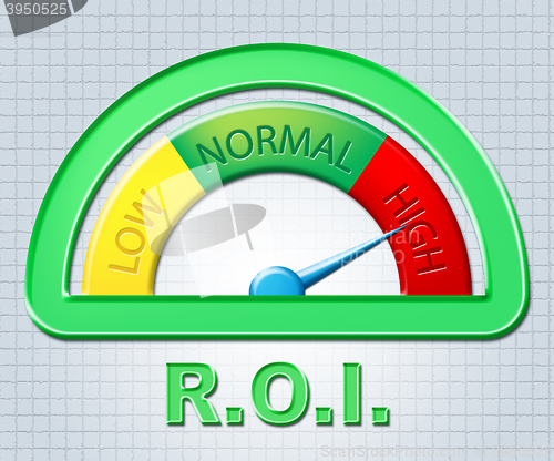 Image of High Roi Shows Rate Of Return And Display