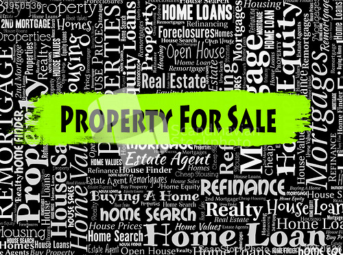 Image of Property For Sale Indicates On Market And Display