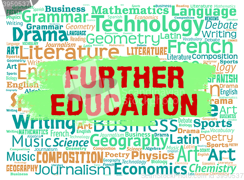 Image of Further Education Represents Educating University And Learning