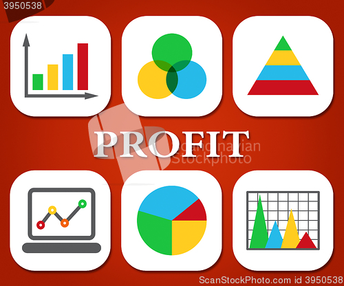 Image of Profit Charts Represents Earnings Graphics And Graph