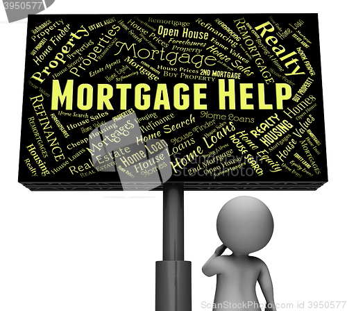 Image of Mortgage Help Indicates Home Loan And Borrowing