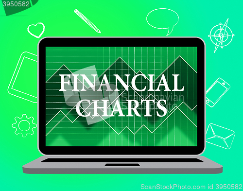 Image of Financial Charts Means Web Site And Business