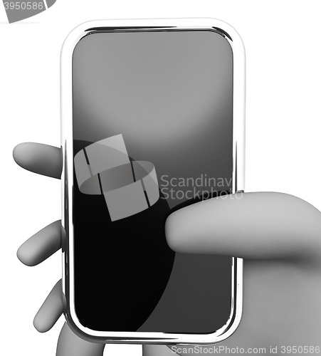 Image of Online Smartphone Represents World Wide Web And Www 3d Rendering