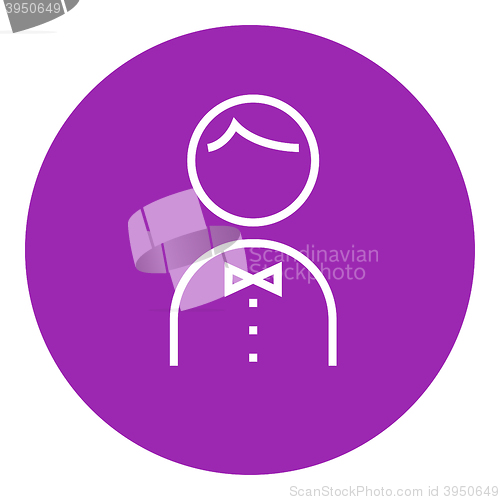 Image of Waiter line icon.