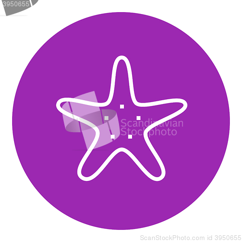 Image of Starfish line icon.