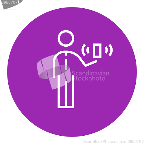 Image of Mobility line icon.