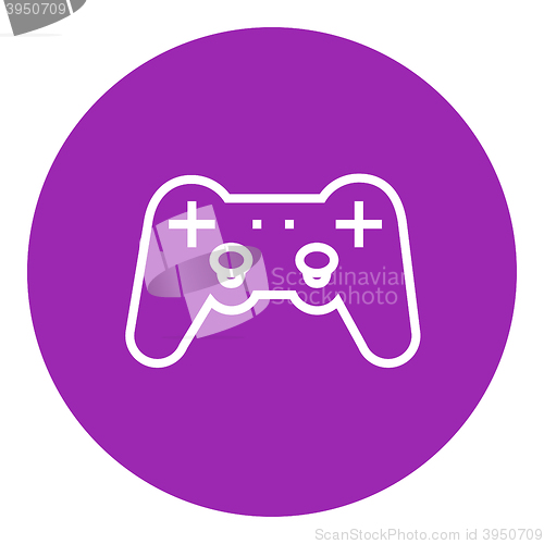 Image of Joystick line icon.