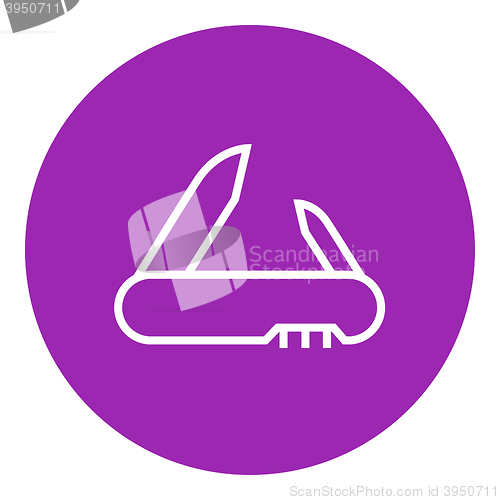 Image of Jackknife line icon.