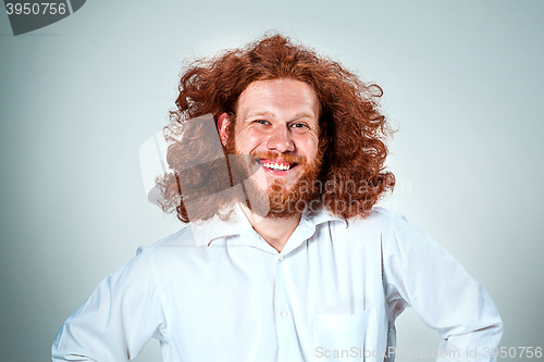 Image of The young man looking at camera