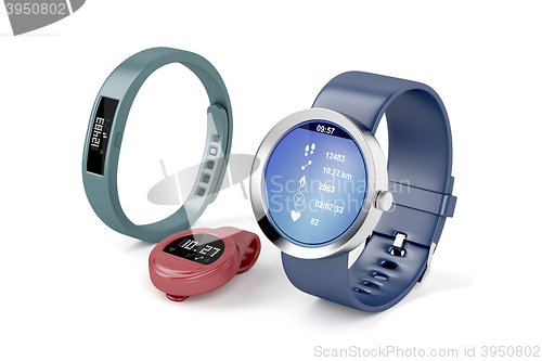 Image of Different types of activity trackers 