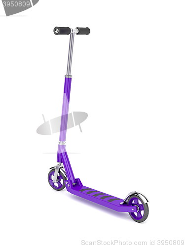 Image of Purple push scooter