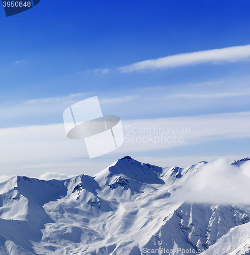 Image of High mountains in winter