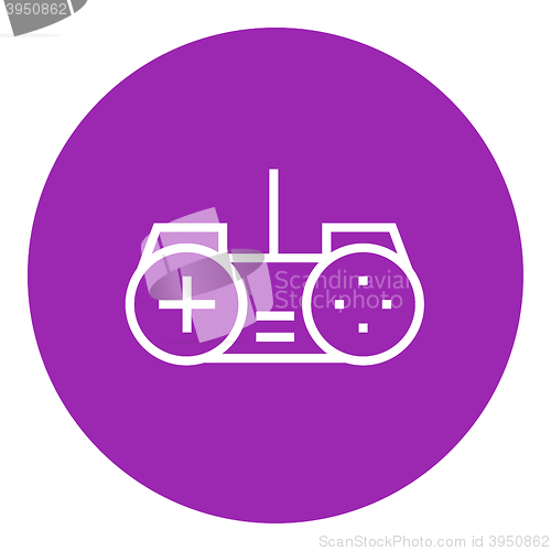 Image of Joystick line icon.
