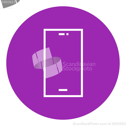 Image of Mobile phone line icon.