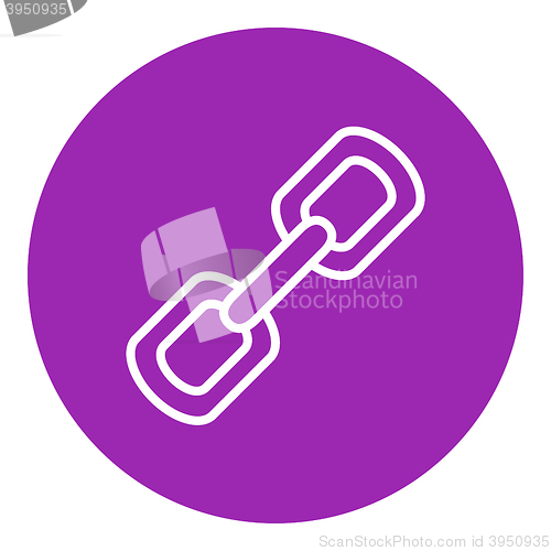 Image of Chain links line icon.