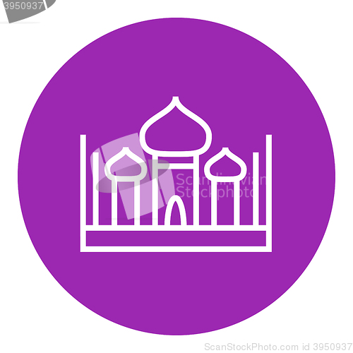 Image of Mosque line icon.