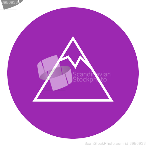 Image of Mountain line icon.