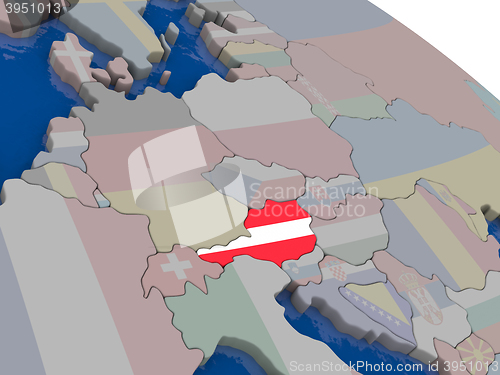 Image of Austria with flag