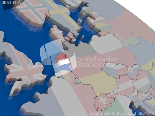 Image of Netherlands with flag