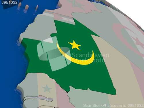 Image of Mauritania with flag