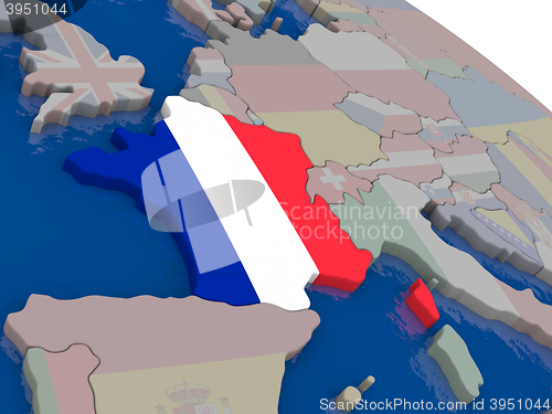 Image of France with flag