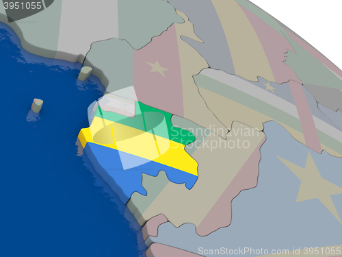 Image of Gabon with flag