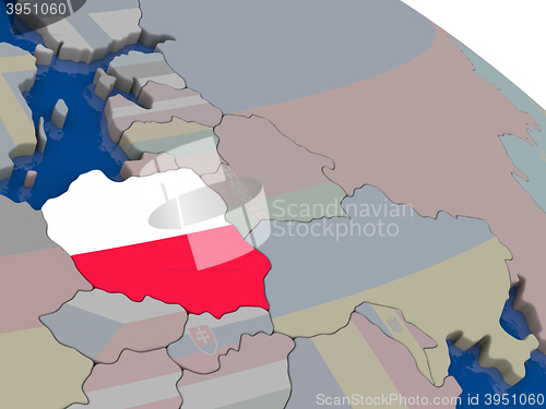 Image of Poland with flag