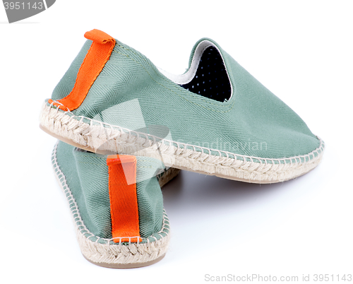 Image of Contemporary Green Espadrilles