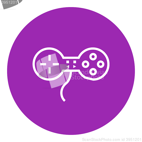 Image of Joystick line icon.