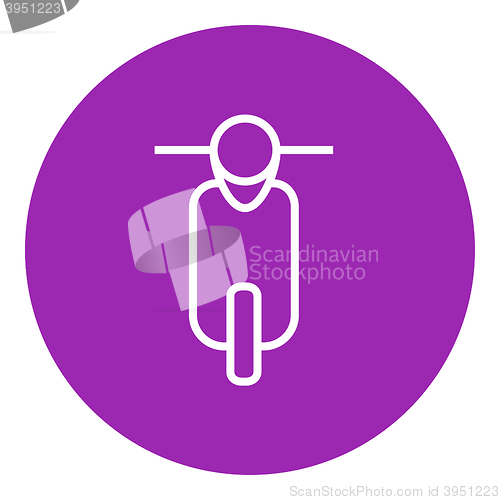 Image of Scooter line icon.