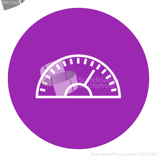 Image of Speedometer line icon.