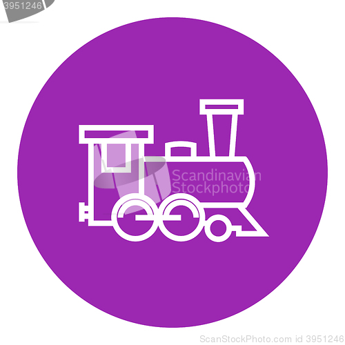 Image of Train line icon.