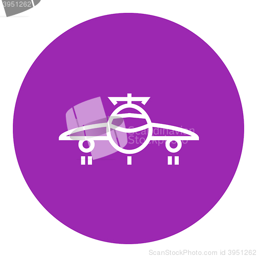 Image of Airplane line icon.