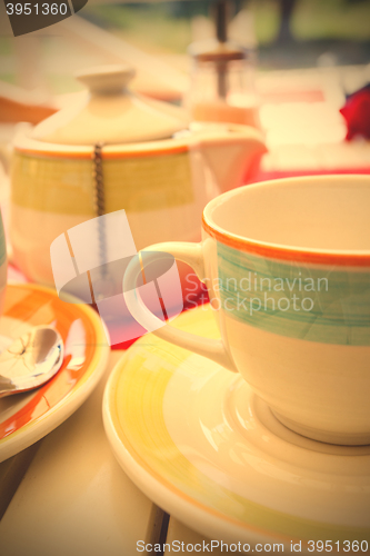 Image of Black fruit tea is brewed in a teapot