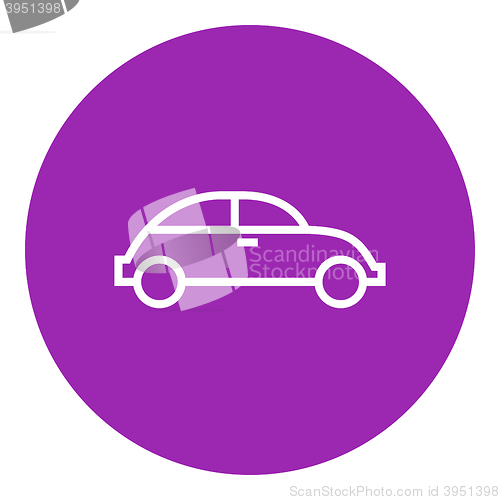 Image of Car line icon.