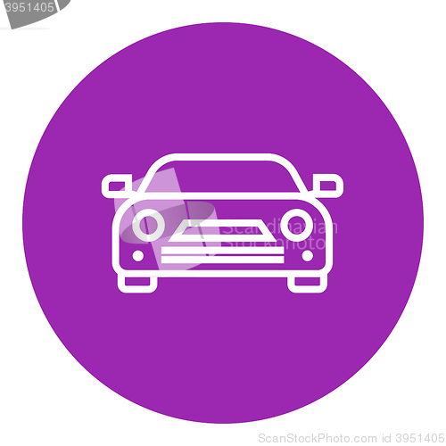 Image of Car line icon.