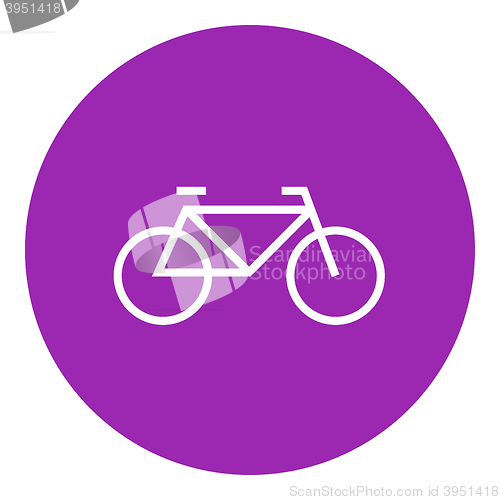 Image of Bicycle line icon.