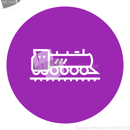 Image of Train line icon.