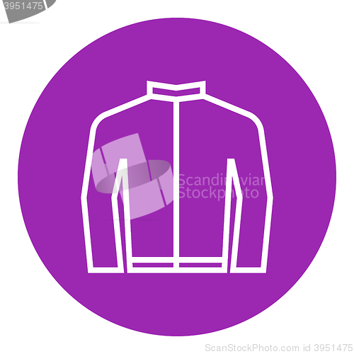 Image of Biker jacket line icon.