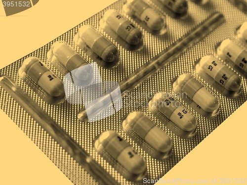 Image of Medical pills vintage