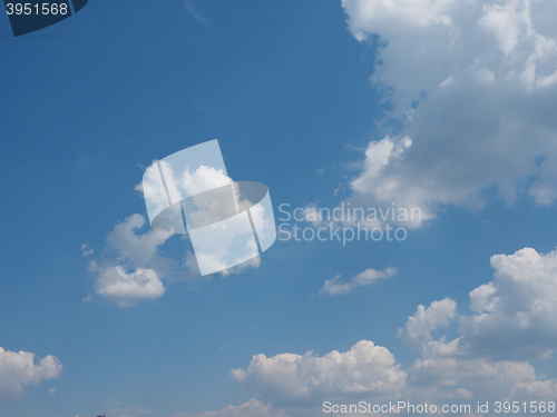 Image of Blue sky with clouds background