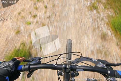 Image of Mountain bike on a rural road