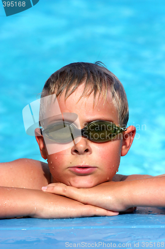 Image of Boy at the pool