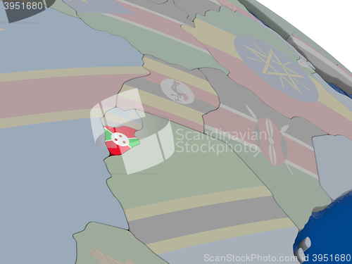 Image of Burundi with flag